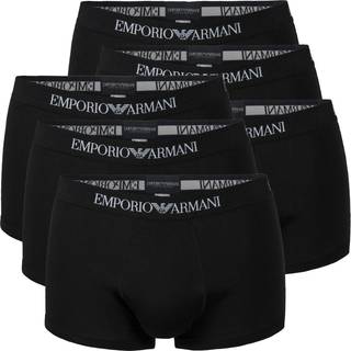EMPORIO ARMANI Herren Trunks schwarz Reine Baumwolle unifarben