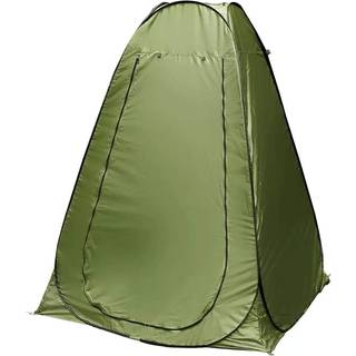 Toilettelt grøn - Pop-up telt med rulledør og lynlås - 120x120x190 cm - Hurtig levering