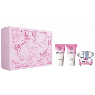 Versace - Bright Crystal Sæt - 50 ml Edt - Body Lotion - Shower Gel