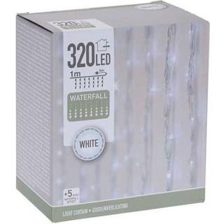 230V Lyskæde lysgardin - 320 LED - Udendørs - Kølig hvid