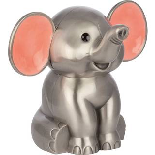 NOA Kids - Sparebøsse m. elefant m. pink ører (fortinnet)
