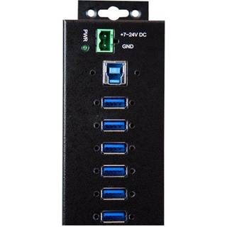 StarTech.com 10-Port Industrial USB 3.0 Hub with External Power Adapter - hub - 10 ports USB hub - USB 3.2 - 10 ports - Sort
