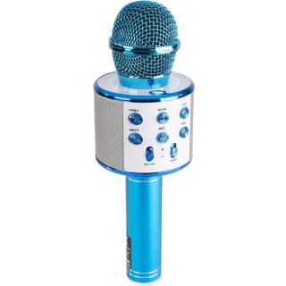 Karaoke Mikrofon til børn med indbygget højttaler, MP3 og Bluetooth - Blå TILBUD