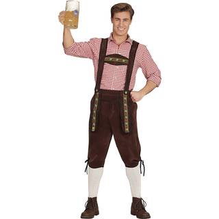 Bavarian tyrolerbukser, mørkebrun