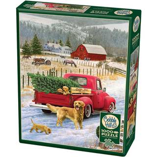 Cobble Hill Christmas p? Farm Jigsaw -puslespillet (1000 stykke)