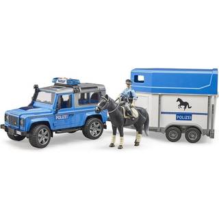 Politi Land Rover med hestetrailer Bruder køretøj 2588