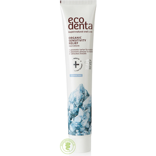 Tandpasta med salt sensitiv uden fluor - 75 ml - ecodenta