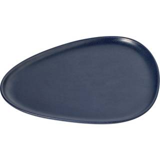 LIND DNA Curve Stoneware tallerken 26x30 cm Navy Blue