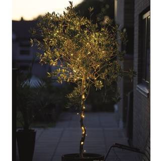 Veli line diodekæde 180 led varm hvid med timer og batteriboks