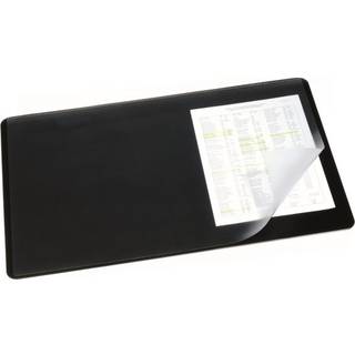 Durable skriveunderlag 40X53cm sort med transparent overlag