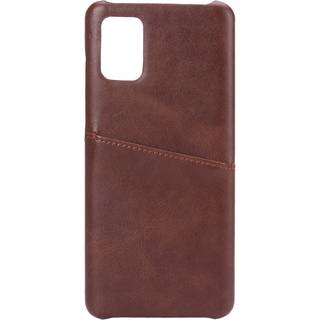 Samsung Galaxy A71 Onsala Kunstlæder Cover m. Lomme til Kort - Sort