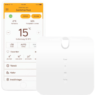 Airpatrol wifi styring for varmepumpe