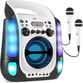 Karaoke højttaler til børn i pink med USB / CD / CDG / Bluetooth - Tilslut TV og