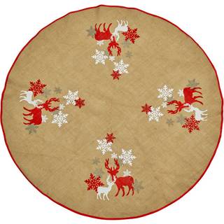 Juletræstæppe hør Ø125 cm