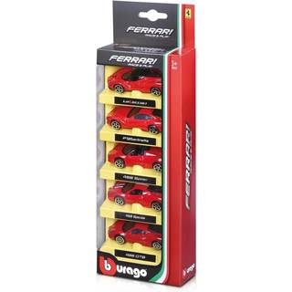 BURAGO FER Blister packing Ferrari red 1:64 5 ass