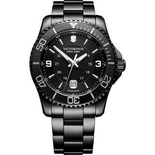 Victorinox Swiss Army Maverick Black Edition Quartz Black Dial Black Stainless Steel Bracelet Men's Watch 241798