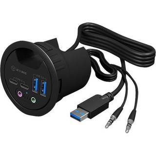 RaidSonic ICY BOX IB-HUB1403B USB hub - 4 ports - Sort