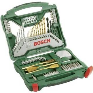 Sæt med Bosch twist bits, hoveder og bor Bosch X-Line Titanium, 70 stk.