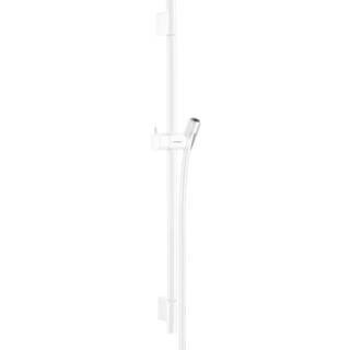 Manuel - Hansgrohe Unica Bruserstang S Puro 65 cm med bruserslange - mat hvid