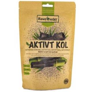RawPowder Aktivt Kul Pulver, 100 g