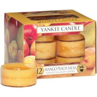 Yankee Candle Tea Light Candles Mango Peach Salsa Pack med 12