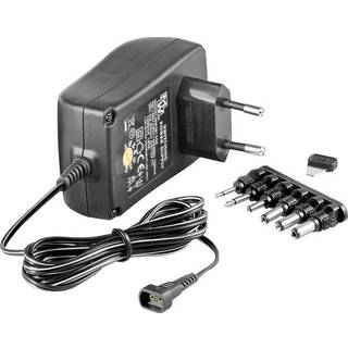3-12V Strømforsyning 1500mA - M/ 1,8 meter kabel - M/ Sikring mod kortslutning
