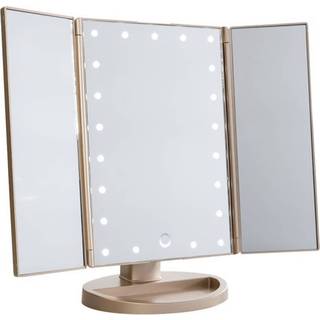 UNIQ Trifold Hollywood Spejl LED Lys - Rosegold