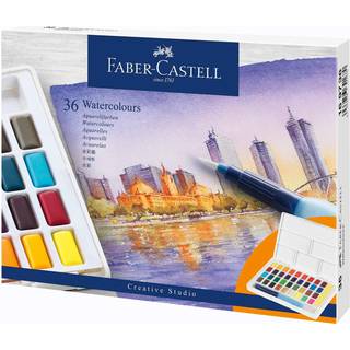 Faber Castell Creative Studio - paint set - 36-piece - watercolour - 36 colours - assorted colours