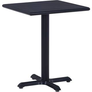 havebord 60x60x75 cm sort