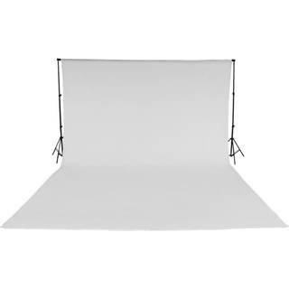 Stativsystem til fotobaggrund 3x6m med taske - hvid