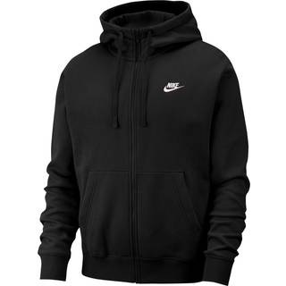 Sweatshirt med hætte Nike M NSW CLUB HOODIE FZ BB bv2645-010 Størrelse XL
