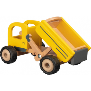 Goki Wooden Dump Truck Yellow