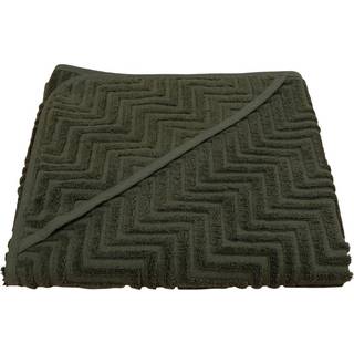 Badeslag GOTS - Zigzag Dark green