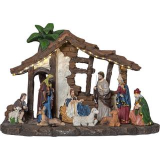 Nativity LED-dekorationslampe, batteridrift, 37 cm