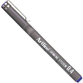 Drawing System 0.4 blå, Artline EK-234 blue, 12stk