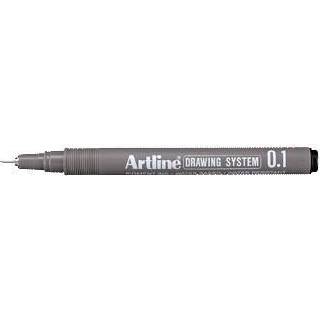 12 x Artline Tech Drawing 231 pen 0,1mm sort