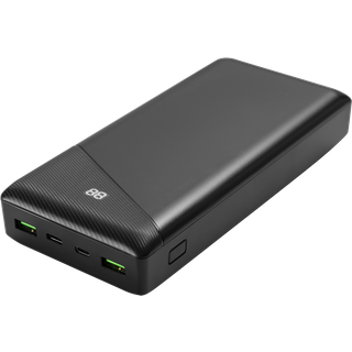 Deltaco 30000 mAh Powerbank med Hurtig Opladning