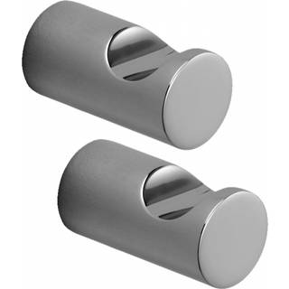 Saniscan Interio Home håndklædekrog, curve, 2 stk., krom