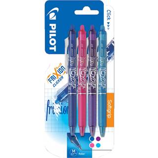 Pilot FriXion Clicker | M | Valuepack | 4 farver