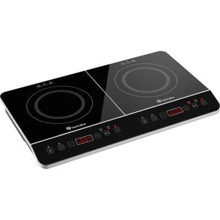 Induktionskogeplade dobbelt 3400 W - sort