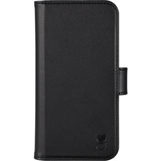 iPhone 12 / 12 Pro GEAR Læder Cover 2-i-1 m. Pung 3 Kort - Sort