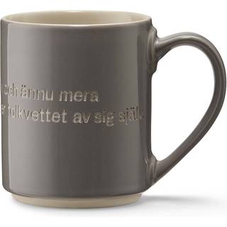 Design House Stockholm Astrid Lindgren krus, Give the children love grå-svensk