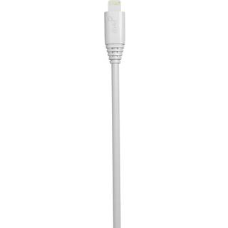 GEAR Laddkabel Lightning 2m Vit MFI Rund Kabel