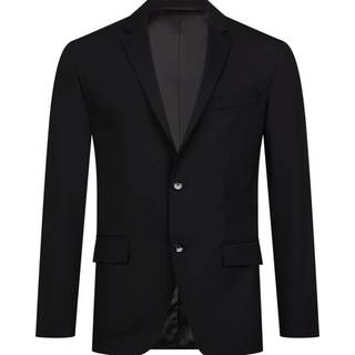 Slim single-breasted wol stretch colbert - Black - 48