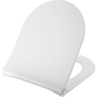 Presalit Toiletsæde D-form S1068 med soft close, lift-off og Polygiene, Hvid, Universal kipanker beslag, topmonteret