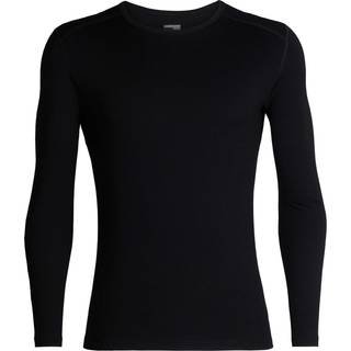 Icebreaker 260 Tech L/S Crewe Merino undertøj Herrer størrelse S farve sort