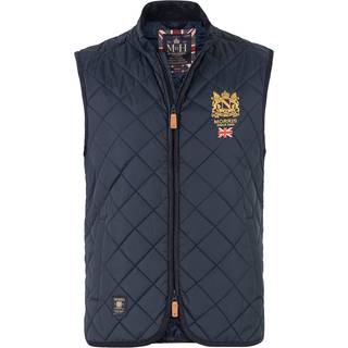 Morris Trenton Quilted Vest Old Blue