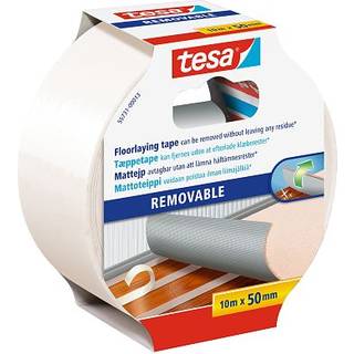 Tesa 55731 Gulvtape i polypropylen, dobbeltsidet 10 m x 50 mm