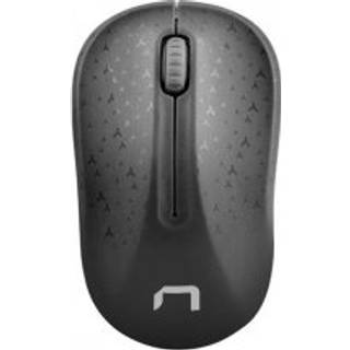 Natec MYSZ BEZPRZEWODOWA TOUCAN BLACK-GREY 1600DPI - Mus - Optisk - 3 knapper - Grå