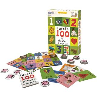 Bingo spil - Mine første 100 tal, former og farver spil
